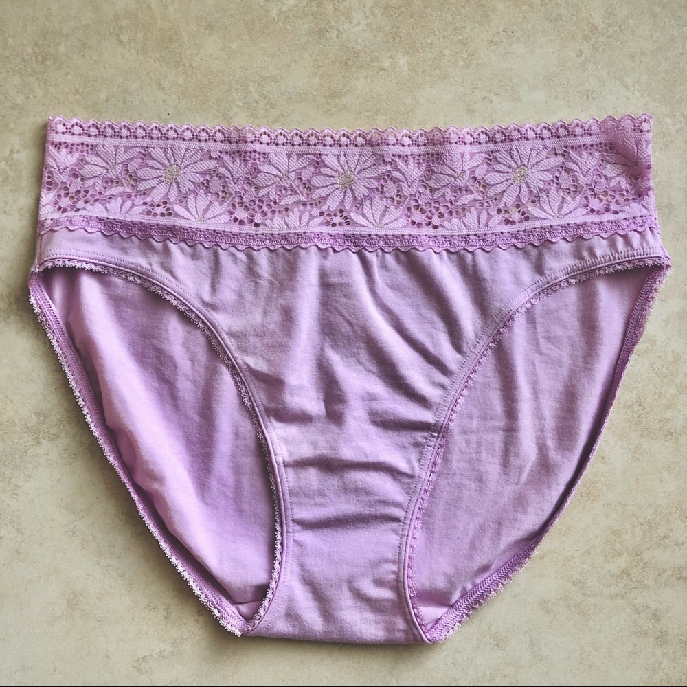 Victoria Secret Lilac Shine Cotton Panties LOT M - Picture 8 of 11